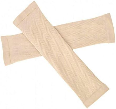 Pumsun Arm Shaping Sleeves, Women Elastic Shaperwear Slimming 420D (Beige)
