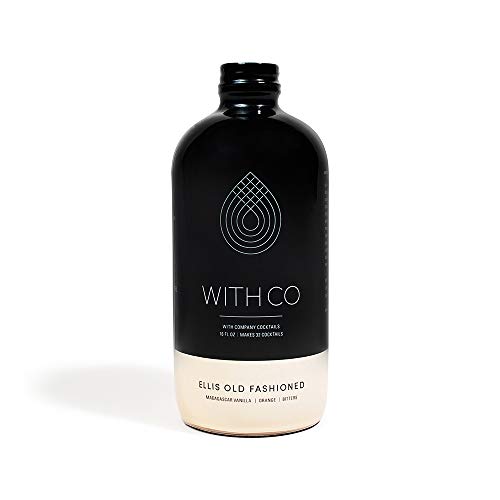 WithCo Ellis Old Fashioned Cocktail Mixer (makes 32 Cocktails) with Madagascar Vanilla, Orange