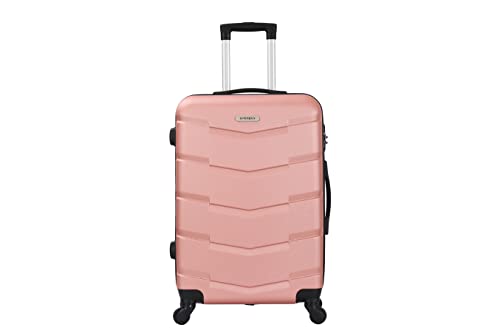 TROLLEY ADC Valise Cabine 4 Roues 45cm ABS Rigide - Wall (Rose Gold) Cover