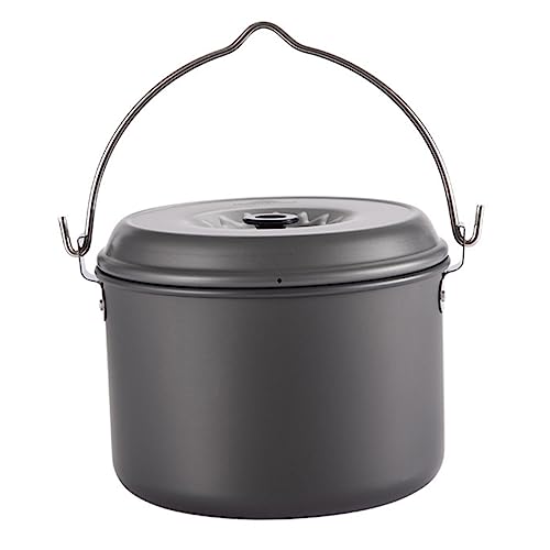 VINTORKY 1Pc Portable Camping Pot Durable Cook Kit Non Stick Design for Hiking Backpacking and Picnics Essential Outdoor Cooking Gear