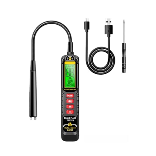 デジタルブレーキ液テスター ? USB充電式水分センサー, LEDインジケーター付き | 自動車診断機器, 車両 修理 点検 ガレージ 整備 用
