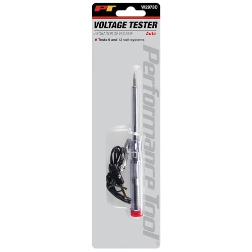 Image of Performance Tool W2973C Economy Circuit Tester (6V-12 Volt) With 2-5 /8-Inch Probe, Black