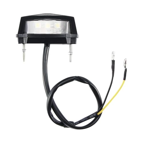 Feu de frein moto LED puissant avec support de plaque etanche