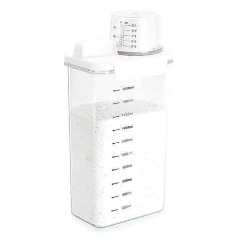 Washing Powder Storage, Laundry Powder Storage, Laundry Detergent Dispenser, Laundry Room Organization Detergent, Detergent Container for Fabric Softener, Scent Booster, Laundry Powder, 2300ml