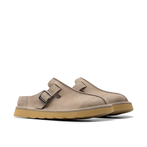 Sandalias deslizantes Clarks Solsbury Mule de hombre para aliviar la fatiga al caminar 4