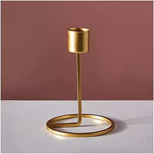 Candelabros dorados, adornos geométricos nórdicos para centro de mesa, candelabros navideños para mesa de comedor, portavelas decorativos