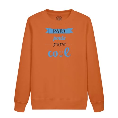 Sweatshirt enfant papa poule bleu pour célébrer l'amour paternel avec style