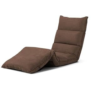 新品　座椅子　リクライニング　リクライニングチェア　多機能　ブラウン　茶色 サカベ 座椅子 リクライニング 背もたれ 角度調整 ひじ掛け付き