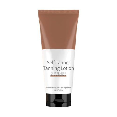 Bronceador rápido con efecto inmediato – para rostro y cuerpo | brillo natural sin esfuerzo | sin manchas, loción bronceadora fácil de aplicar