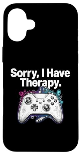 Sorry I Have Therapy �r�f�I�Q�[���R���\�[���R���g���[���[ �X�}�z�P�[�X iPhone 16 Plus �p