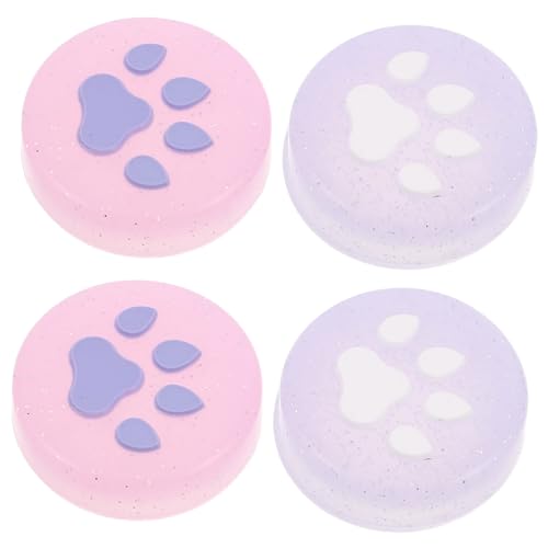 Holibanna 4 Tapas De Silicona para Botones De Pulgar con Forma De Garra De Gato, Luminosas Y Lindas, Compatibles con Switch.