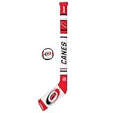 Franklin Sports Carolina Hurricanes NHL Mini Soft Hockey Stick Set - NHL Team Soft Foam Mini Hockey Stick and Ball Set - Great Toy for Kids