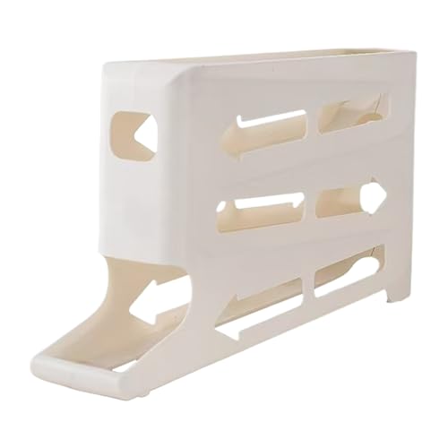 Soporte para huevos, organizador de almacenamiento de huevos de gran capacidad de 4 niveles, 13.78 x 7.68 x 2.76 pulgadas, ligero fuerte, contenedor de refrigerador para cocina, granja
