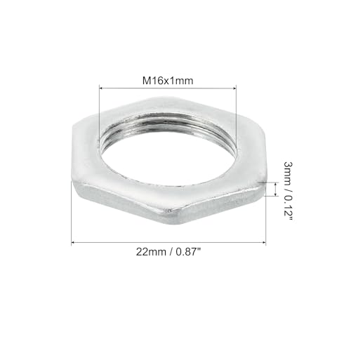 PATIKIL M16x1.0 Steel Hex Nuts - Image 2