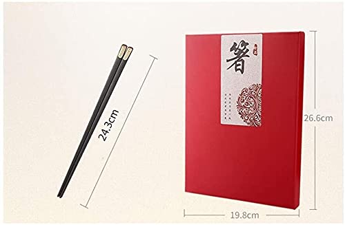 Ensemble de 10 Paires de Baguettes créatives en Alliage, Baguettes japonaises antidérapantes, adaptées aux familles, aux hôtels, à la Vaisselle Asiatique(Color:A)