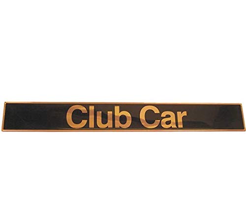 Revenge Golf Cart Parts & Accessories Club Car DS Golf Cart Name Plate Emblem Black/Gold
