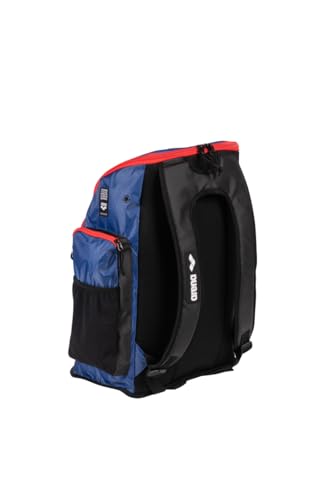Image of ARENA Spiky III Backpack 45 Swimming Athlete Sports Gym Rucksack Large Training Gear Equipment Swim Bag for Men and Women, 45 Liters, Navy /Red /White