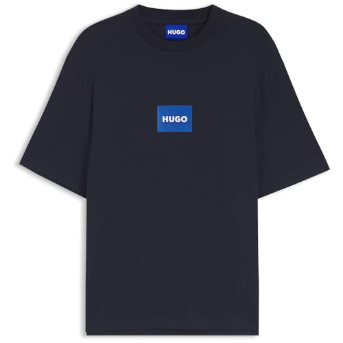 T-Shirt Hugo Nayonix 10258299 Bleu Homme XXL Coton Manches Courtes