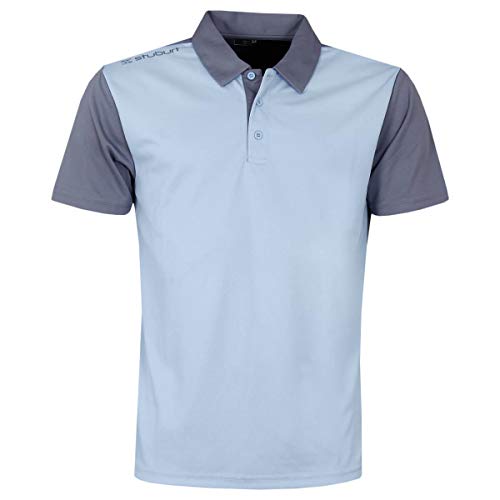 Image of Stuburt Golf Mens Broadway Polo Shirt - Sky Blue - M
