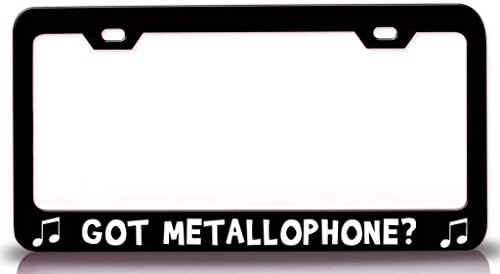 Custom Brother - GOT METALLOPHONE with Music Note Metal Car SUV Truck License Plate Frame Bl c61