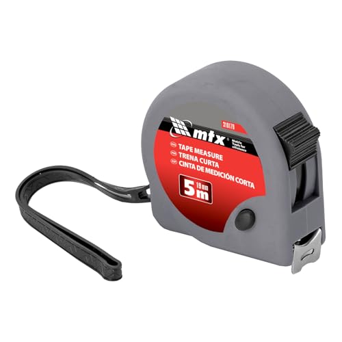 MTX Trena Curta 5m x 19mm – Fita Métrica Compacta com Estojo em Plástico Resistente