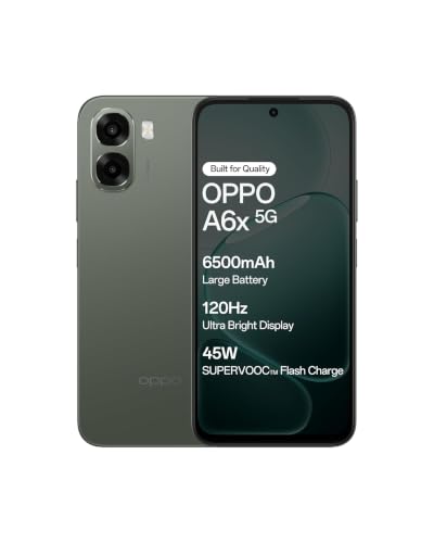 Image of OPPO A6X 5G Smartphone| 6.75-inch 120Hz Display, 6500mAh Battery, 5MP & 13MP Camera, Snapdragon685 Mobile Platform, IP64,Ice Blue:6G + 128 G