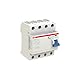 ABB 2 csf204001r1630 Typ AC Circuit Breaker, 4 Pole, 63 A Strom, 30 mA Residual, 85 mm H x 69 mm D x 35 mm W