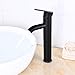 gotonovo Bathroom Vessel Sink Faucet Single Handle Matte Black Lavatory Vanity Mixer Tap Single Hole Morden Tall Bathroom Faucet