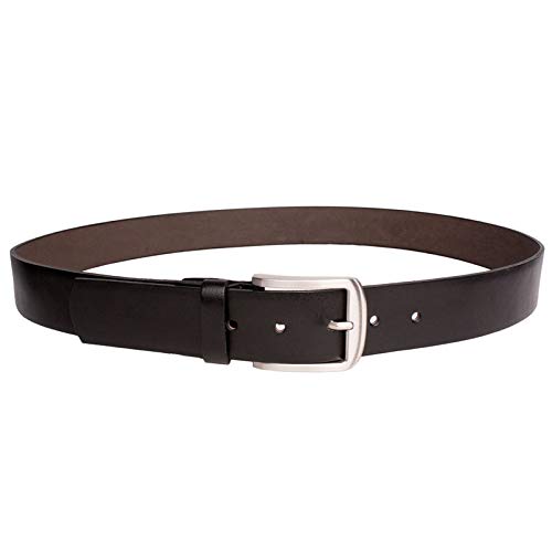 Cinto Masculino Casual em Couro 40mm Preto Acabamento Liso 105