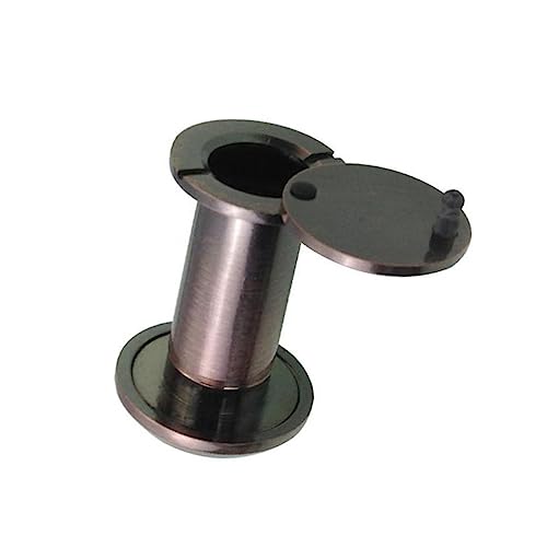 NUOBESTY Mirilla de cobre con tapa trasera resistente para mayor seguridad, diseño de orificio para vista amplia para uso en hogar, oficina y hotel, acabado bronce miniatura 7