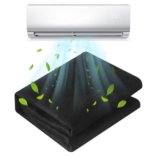 XSHAO® Aktivkohlefilter Matte, Luftfiltermatte 3mm Zuschneidbar Kohlefilter Schwarz filtermatten für Luftreiniger Küche 122cm x 41 cm