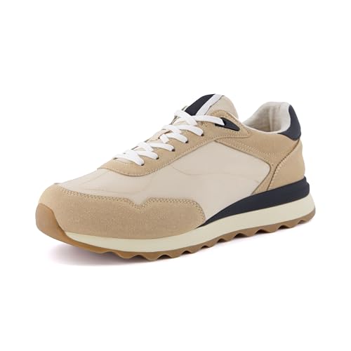 CUSHIONAIRE Men's Crest lace up Sneaker with +Comfort Foam