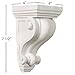 Ekena Millwork COR04X04X07DE 4-Inch W x 4-Inch D x 7 1/2-Inch H Devon Corbel , White