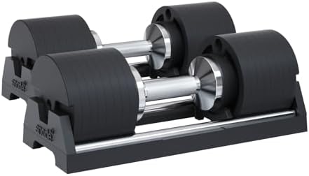 SNODE AD80 Drop Proof 80 lbs Adjustable Dumbbell Set -Adjustable ...
