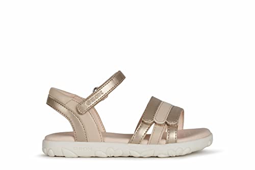 Geox J Sandal Haiti Girl, Sandalias para Niña, Platino (Platinum), 30 EU