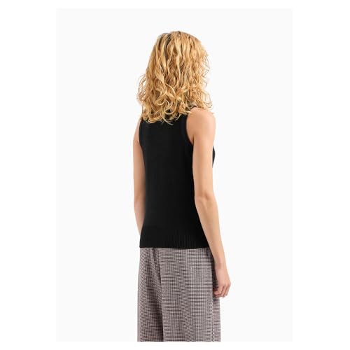 Image of Armani Exchange Women's Sleeveless Turtle-Neck Sweater