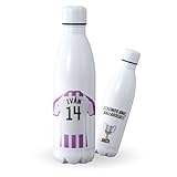 Botella de agua de Acero Inoxidable Personalizada equipo de Fútbol Barcelona. Botella termo personalizada deportiva. 700 ml Regalo Original para Aficionados del Futbol. (Valladolid)