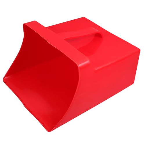 SOLUSTRE Large Handheld Dustpan, Heavy-duty Plastic Dustpan Commercial Lobby Dustpan Scooper Garbage Shovels with Wide Lip for Countertops Lobby Garage