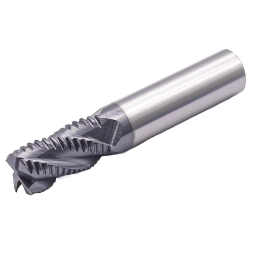 Image of 3Pcs 5 /8 inch 4 Flute Solid Carbide Roughing End Mill, ALCrSiN Nano Coated | 35 Degree Helix, 5 /8 inch Cutting Diameter, 5 /8 inch Shank Diameter, 1-1 /4 inch Length of Cut, 3-1 /4 inch Overall Length