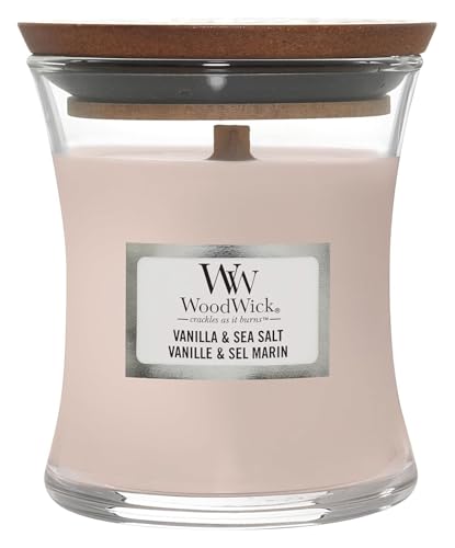 Image of Woodwick Sea Salt Vanilla Small Jar Candle