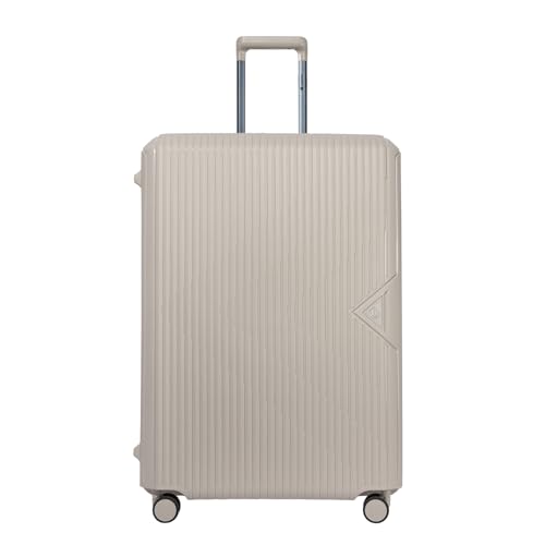 Image of CARLTON Locke Check-in Trolley Bag, 77.5cm | Large | Hardsided Luggage| Smooth 8-Wheel Suitcase| TSA Lock with Anti Theft Zipper | Multipocket Convipack | 5-Year International Warranty (Beige)