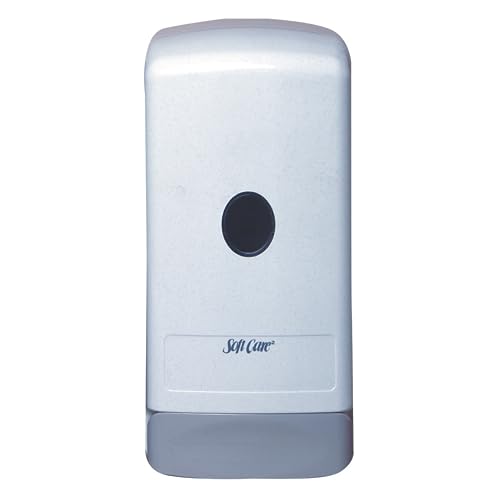 Image of Diversey D05494 Soft Care Elite Dispenser, Dispenses 1000-mL Soft Care BIB Cartridge Hand Soap Refills, Gray Plastic, 1-Dispenser (Pack of 12)