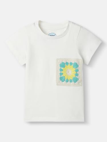Image of Nautinati Baby Girls Printed Flutter Sleeve Top with Shorts Clothing Set | Age 0-3 Years