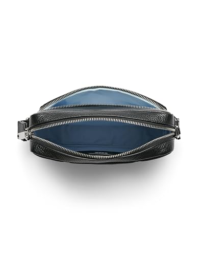 ECCO Camera Crossbody, Black Pebbled Leather4