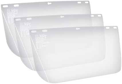 Blue Eagle Faceshield Replacement Visors (FC48N) | Clear | Edgeless | High Impact Extrusion-grade Polycarbonate | 3 PCS