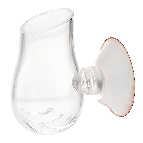 TOBBOMEY Aquarium Fish Tank Feeder Cup Removable Worm Feeder for Aquarium Fish Feeding Device