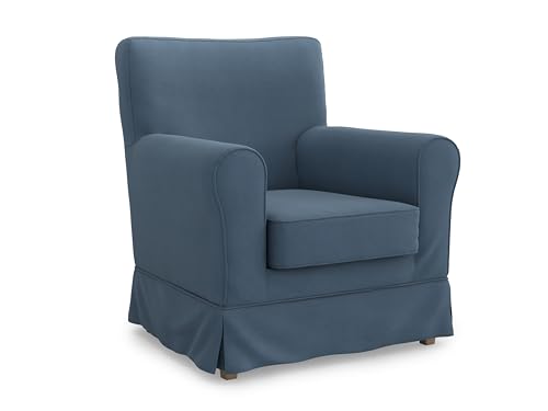 MASTERS OF COVERS Housse de fauteuil compatible avec le fauteuil IKEA Ektorp Jennylund - Housse de rechange - Fabriquée à la main - 100 % coton - 78 x 85 x...