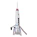 Alomejor Retro Tin Rocket Model Adult Collectible Vintage Rocket Toy for Bar Store Decoration