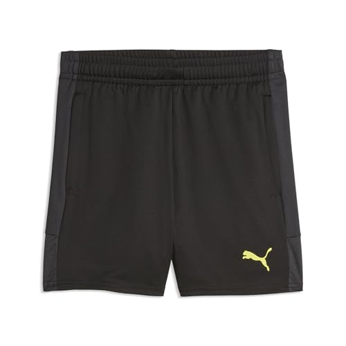 Short de football PUMA individualLIGA junior noir pour entraînement