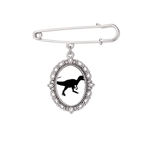 Broche dinosaure d'extinction miniature BS en taille M pour robe chic